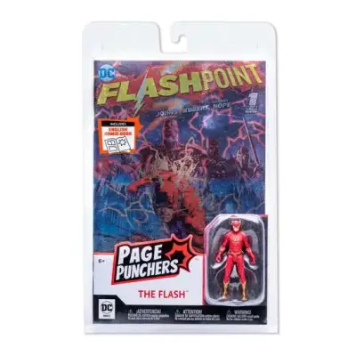 Figurine dc page punch flash 3in comic metal cvr
